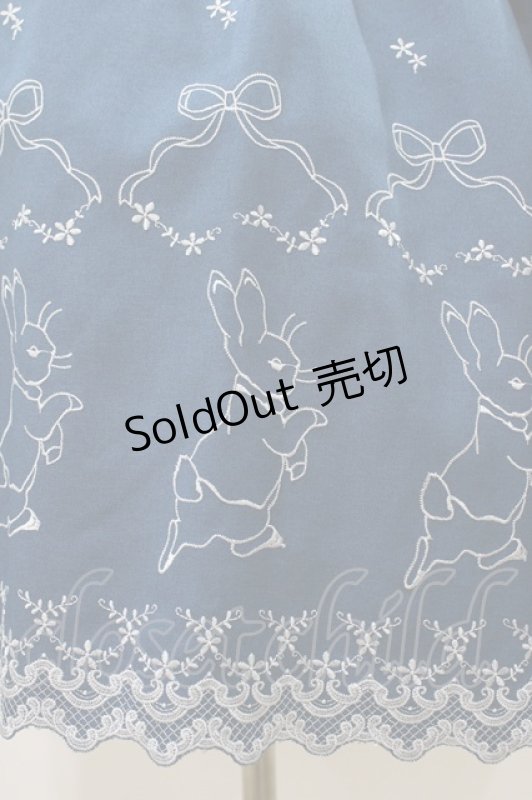 画像5: Innocent World / ピーターラビット  刺繍ワンピース M ブルー/サックス H-26-01-14-1019-IW-OP-NS-ZH (5)