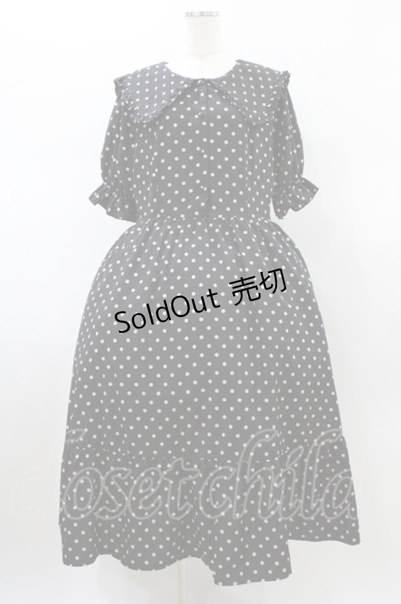 画像1: m petit by misako / ナシジドットワンピース 3L ブラック H-26-01-14-1020-LO-OP-NS-ZH (1)