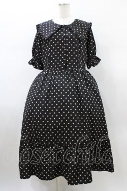 画像1: m petit by misako / ナシジドットワンピース 3L ブラック H-26-01-14-1020-LO-OP-NS-ZH