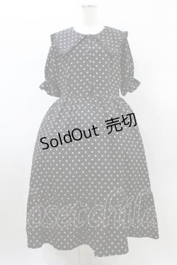 画像1: m petit by misako / ナシジドットワンピース 3L ブラック H-26-01-14-1020-LO-OP-NS-ZH