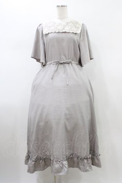 画像1: m petit by misako / TT*AOKレースセーラーワンピース L グレー H-26-01-14-1024-LO-OP-NS-ZH