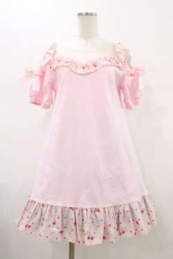 画像1: Swankiss / カットソーワンピース Free ピンク H-26-01-14-1027-CA-OP-NS-ZH