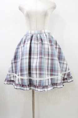 画像1: virally / 星名桜子 チェックスカート M ブルー H-26-01-14-1033-0-SK-NS-ZH