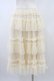 画像2: FLC / 星名桜子 チュールスカート L アイボリー H-26-01-14-1035-0-SK-NS-ZH (2)