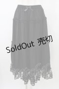 m petit by misako / サテンキリカエペチスカート L ブラック H-26-01-14-1036-LO-SK-NS-ZH