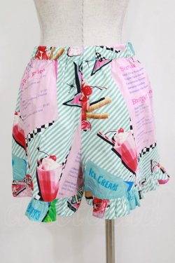 画像3: MILK / MILK Sweetsキュロット  ポップダイナー（サックスストライプ） H-26-01-14-048-ML-PA-KB-ZH