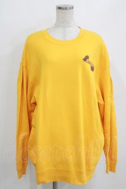 画像1: Candy Stripper / TIE DYE DEAD BEAR SWEAT 2 GOLD YELLOW H-26-01-14-052-PU-TO-KB-ZH