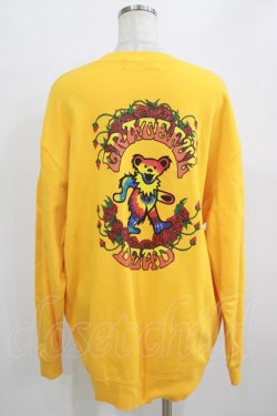 画像3: Candy Stripper / TIE DYE DEAD BEAR SWEAT 2 GOLD YELLOW H-26-01-14-052-PU-TO-KB-ZH