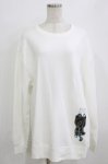 画像1: NieR CLOTHING / プリントSWEAT  2XL 白 H-26-01-14-053-PU-TO-KB-ZH (1)