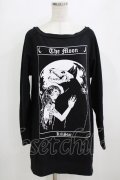 KILL STAR / The Moon SWEAT  L 黒 H-26-01-14-055-SL-TO-KB-ZH
