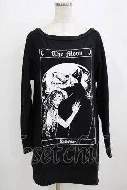 画像1: KILL STAR / The Moon SWEAT  L 黒 H-26-01-14-055-SL-TO-KB-ZH