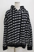 Katie / KATIE LOGO FAB BIG HOODIE  黒 H-26-01-14-059-LO-TO-KB-ZH