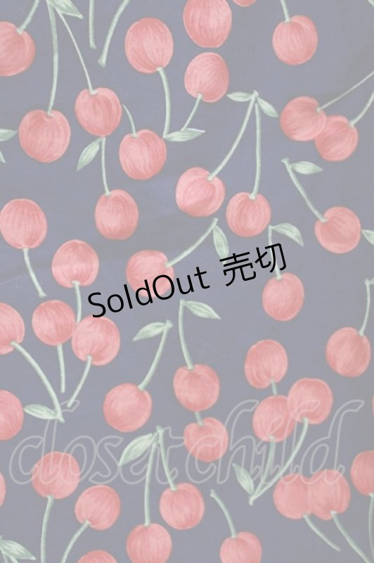 画像4: Jane Marple Dans Le Salon / Falling cherriesパフィーブラウス  navy H-26-01-14-061-JM-BL-KB-ZH (4)