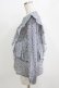画像2: Jane Marple Dans Le Salon / Noon shoulder frill blouse  blue grey H-26-01-14-062-JM-BL-KB-ZH (2)