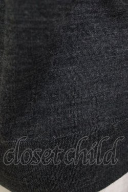 画像4: Jane Marple / クラウン刺繍のレイヤード風カーディガン  グレー H-26-01-14-070-JM-TO-KB-ZH