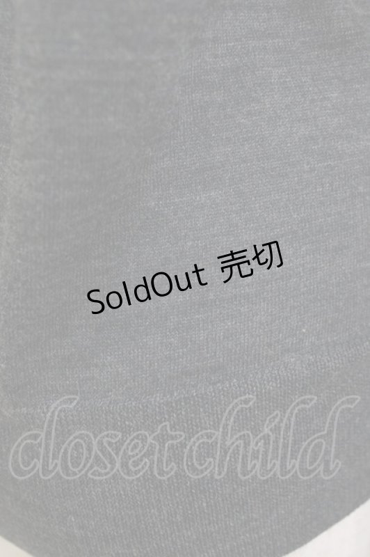 画像4: Jane Marple / クラウン刺繍のレイヤード風カーディガン  グレー H-26-01-14-070-JM-TO-KB-ZH (4)