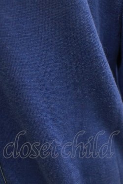 画像4: Jane Marple Dans Le Salon / コットンキュプラヤーンバイカラーカーディガン  ブルー H-26-01-14-071-JM-TO-KB-ZH