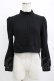 画像1: lilLilly / ハイネックショートトップス  ブラック H-26-01-14-075-LO-TO-KB-ZH (1)