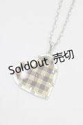 MILK / ギンガムハートネックレス  ブラックギンガム H-26-01-14-077-ML-AC-KB-ZH