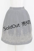 Jane Marple / エンブロイダリースカート  ネイビー H-26-01-14-009-JM-SK-KB-ZH