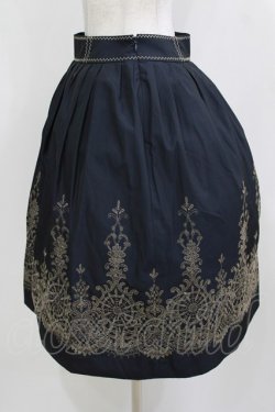画像2: Jane Marple / エンブロイダリースカート  ネイビー H-26-01-14-009-JM-SK-KB-ZH