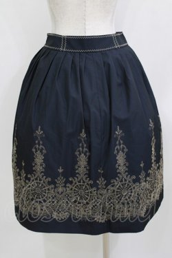 画像3: Jane Marple / エンブロイダリースカート  ネイビー H-26-01-14-009-JM-SK-KB-ZH