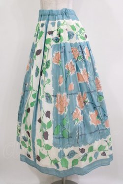 画像2: Jane Marple Dans Le Salon / Days with rosesラップスカート  フレスコブルー H-26-01-14-010-JM-SK-KB-ZH