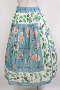 画像3: Jane Marple Dans Le Salon / Days with rosesラップスカート  フレスコブルー H-26-01-14-010-JM-SK-KB-ZH