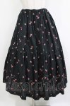 画像1: Jane Marple / Very berries embroideryスカート  ブラック H-26-01-14-012-JM-SK-KB-ZH (1)