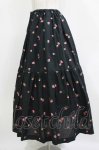 画像2: Jane Marple / Very berries embroideryスカート  ブラック H-26-01-14-012-JM-SK-KB-ZH (2)