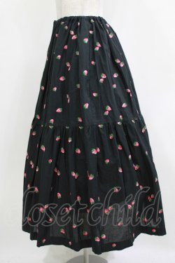 画像2: Jane Marple / Very berries embroideryスカート  ブラック H-26-01-14-012-JM-SK-KB-ZH