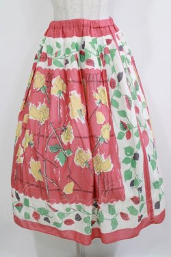 画像1: Jane Marple Dans Le Salon / Days with rosesラップスカート  ローズ H-26-01-14-013-JM-SK-KB-ZH