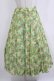 画像1: Jane Marple Dans Le Salon / Granny's ribbonのゴアードスカート  グリーン H-26-01-14-018-JM-SK-KB-ZH (1)