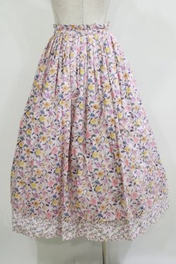 画像3: Jane Marple Dans Le Salon / Gouache gardenフラッフィースカート  ピンク×ピンク H-26-01-14-019-JM-SK-KB-ZH
