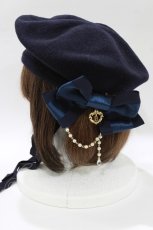 画像2: BABY,THE STARS SHINE BRIGHT / ルイーズリボンベレー  ネイビー H-26-01-15-039-BA-AC-NS-ZH (2)
