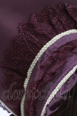 画像3: Angelic Pretty / メルカトル骨董品店ボンネット  ボルドー H-26-01-15-040-AP-AC-NS-ZH