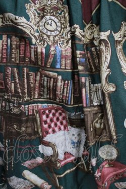 画像5: metamorphose / 主の書斎バッスルジャンパースカート Free グリーン H-26-01-15-041-ME-OP-NS-ZH