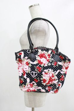 画像2: BABY,THE STARS SHINE BRIGHT / シュガーブーケ柄バケツ型バッグ  ブラック H-26-01-15-003-BA-BG-NS-ZH