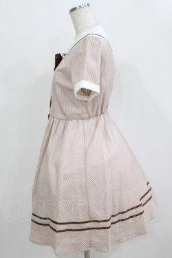 画像2: Amavel / ストライプワンピース Free ブラウン H-26-01-15-053-CA-OP-NS-ZH