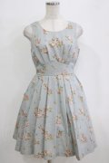 Secret Honey / 花柄ワンピース Free ブルー H-26-01-15-054-CA-OP-NS-ZH