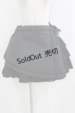 画像1: ALICE and the PIRATES / ストライプ・フリルサンドスカート Free ブラック H-26-01-15-056-PA-SK-NS-ZH