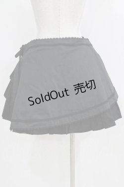 画像3: ALICE and the PIRATES / ストライプ・フリルサンドスカート Free ブラック H-26-01-15-056-PA-SK-NS-ZH