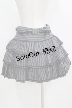 画像3: Angelic Pretty / ヴィンテージストライプスカート Free グレー H-26-01-15-061-AP-SK-NS-ZH