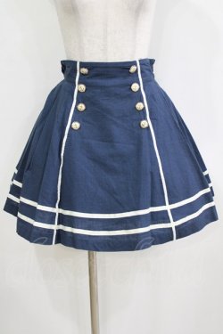 画像1: Secret Honey / バックリボンスカート Free ブルー H-26-01-15-062-CA-SK-NS-ZH