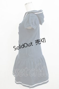 画像2: Angelic Pretty / 半袖 Marching girl カットワンピース Free ネイビー H-26-01-15-064-AP-OP-NS-ZH