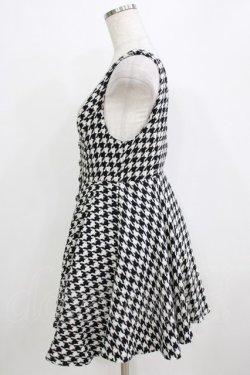画像2: Ank Rouge / 千鳥格子ジャンパースカート M ブラック H-26-01-15-065-CA-OP-NS-ZH