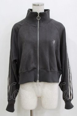 画像1: axes femme / カットスエードトラックジャケット Free チャコール H-26-01-15-067-AX-JA-NS-ZH
