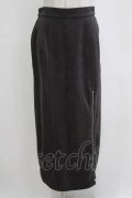 axes femme / カットスエードジップスカート Free チャコール H-26-01-15-071-AX-SK-NS-ZH
