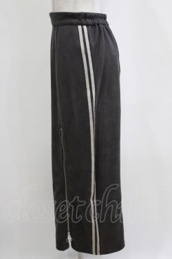 画像2: axes femme / カットスエードジップスカート Free チャコール H-26-01-15-071-AX-SK-NS-ZH