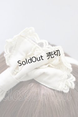 画像2: Angelic Pretty / 乙女のハートななめリボンカチューシャ  アイボリー H-26-01-15-007-AP-AC-NS-ZH